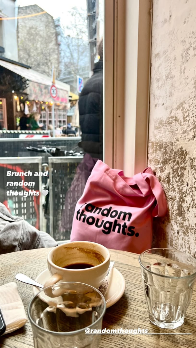 double espresso tote + random stickers sheet